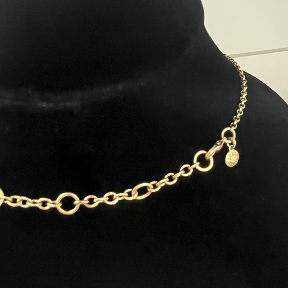 J. Crew AURORA BOREALIS RHEINSTONES Flowers Gold Tone Statement Necklace - Picture 3 of 6